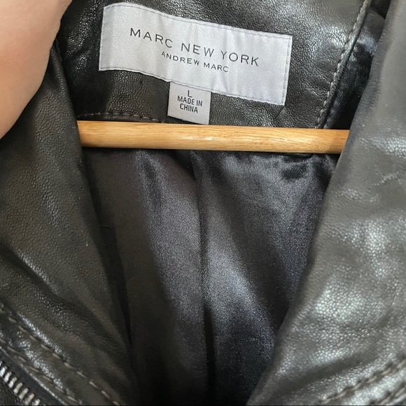 Marc New York  Leather Jacket Black L - Picture 6 of 11